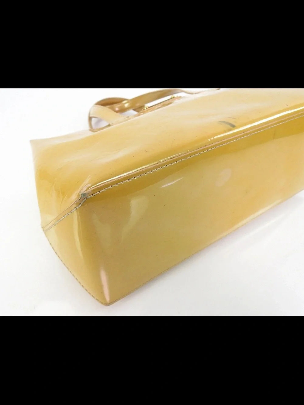 Louis Vuitton Glossy Yellow Monogram Vernis Tote